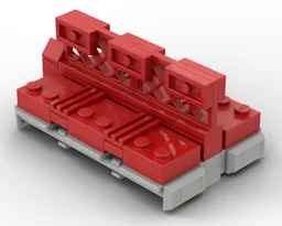 Sci-Fi Red Bench Seat