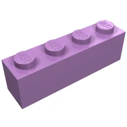 Brick 1 x 4 / Medium Lavender