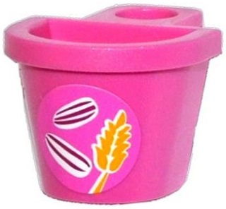Lego Minifigure Container D-Basket with Seeds and Wheat Spike Pattern (Sticker) - Set 41059
