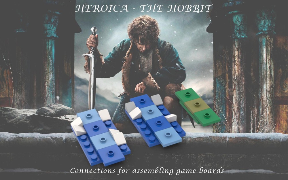 Lego Heroica - Connections for assembling game boards