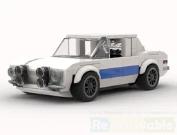 Ford Escort MK1 white with rally lights