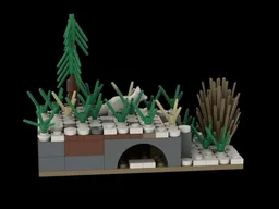 Arctic fox Diorama