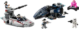 Imperial Dropship vs. Rebel Scout Speeder