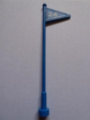 Lego Flag on Antenna Whip with 24 Pattern (Stickers) - Set 6520