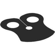 Lego Neckwear Cape, Pauldron [Plain] / Black