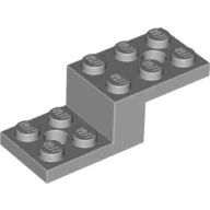 Bracket 5 x 2 x 1 1/3 with Holes, Pin Bottom / Light Bluish Gray