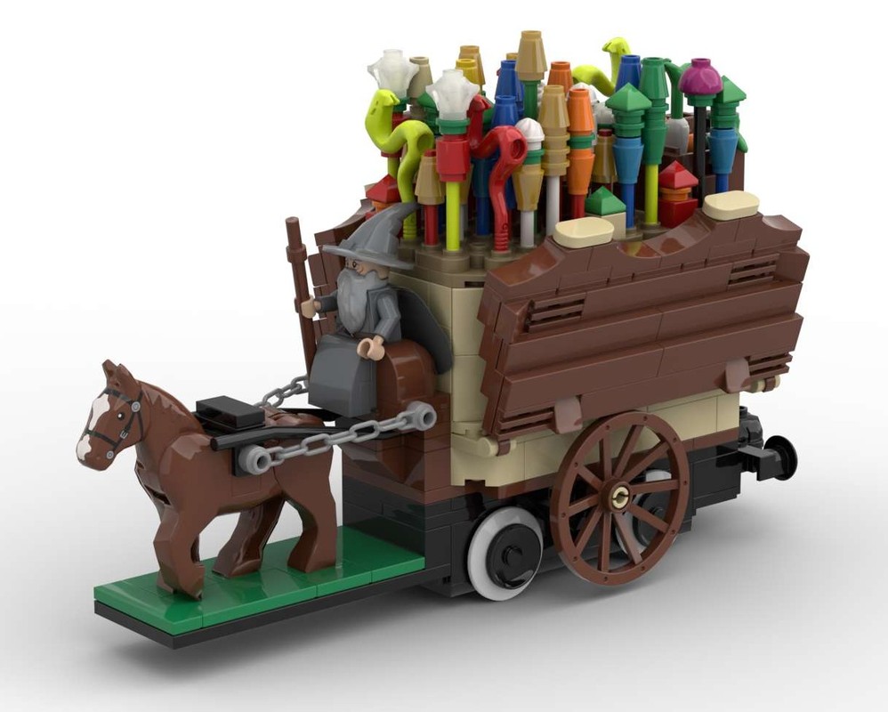 Lego Gandalf's Motorized Carriage