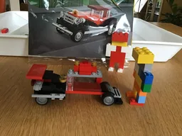 Dragster with workshop table