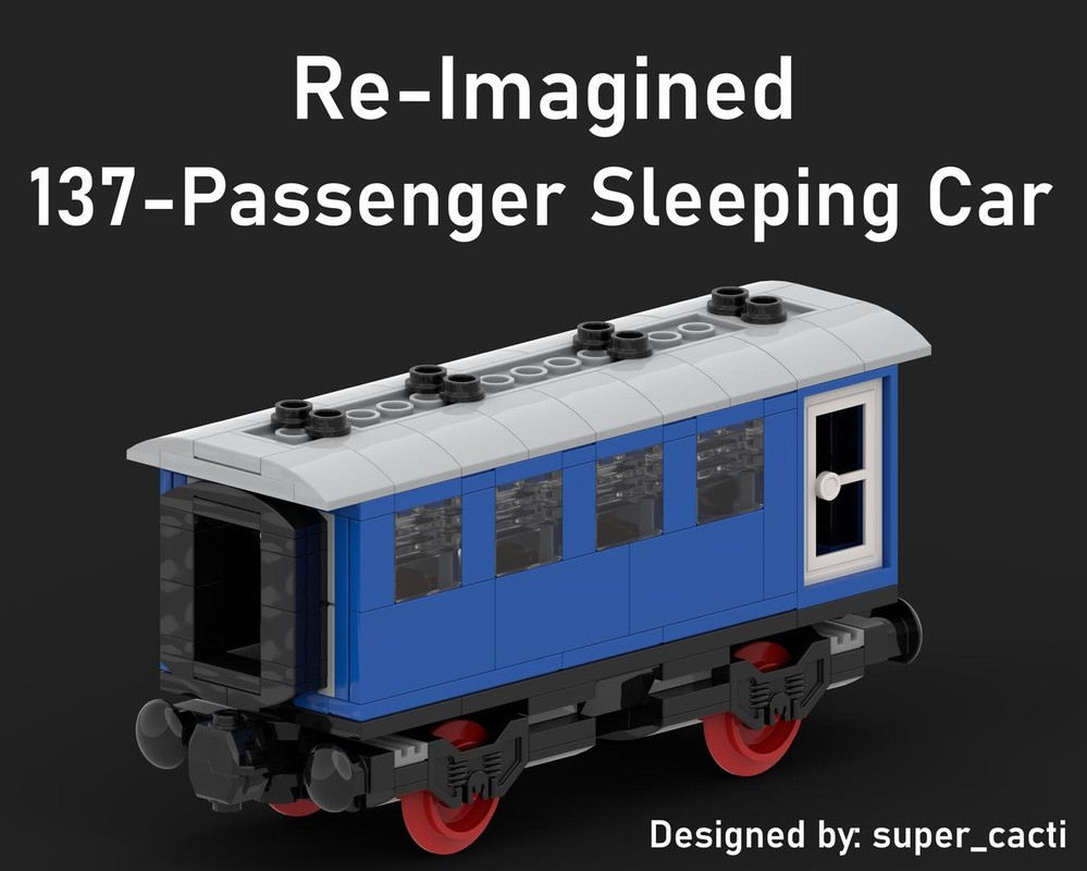 Lego Re-Imagined 137-2 Passenger Sleeping Car