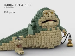 Jabba the Hutt, pet & pipe