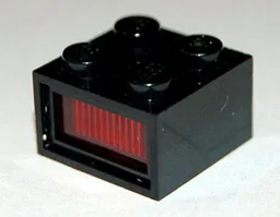 Light Brick 2 x 2 Type 2 12V with Red Diffusor