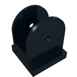 Duplo Train Crossing Barrier / Gate Base / Black