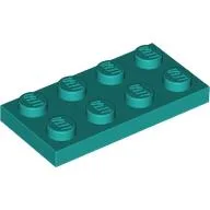 Plate 2 x 4 / Dark Turquoise