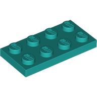 Lego Plate 2 x 4 / Dark Turquoise