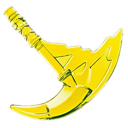 Weapon Sickle with Trailing Effect / Trans-Neon Green