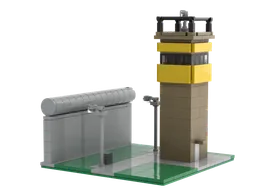DDR Grenze mit Turm / GDR border with tower