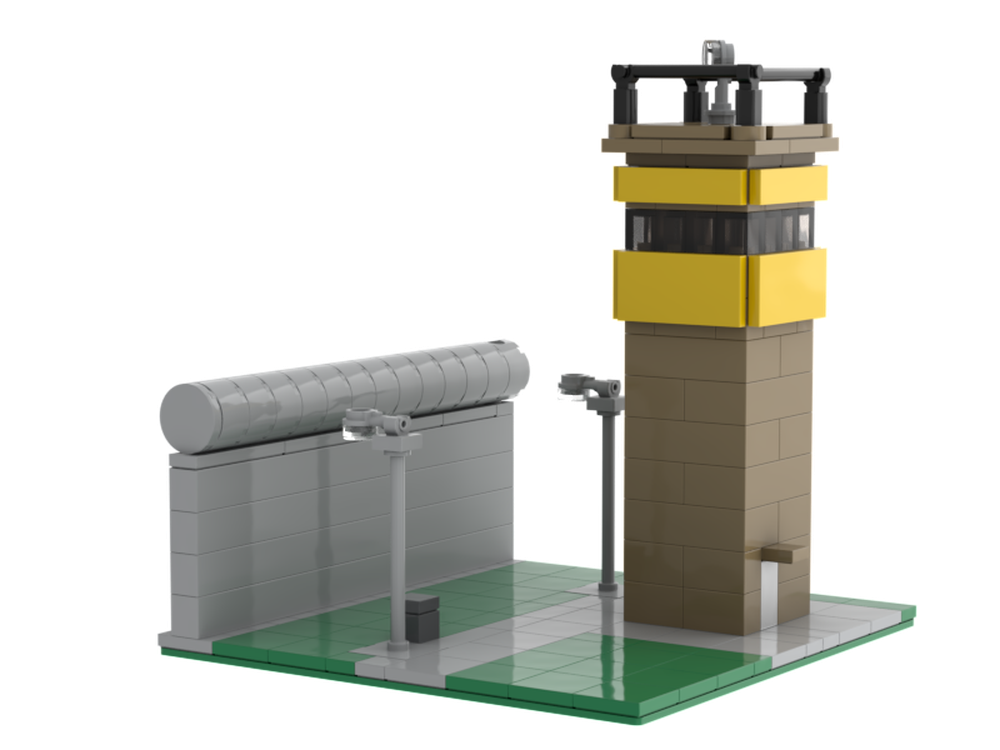 Lego DDR Grenze mit Turm / GDR border with tower