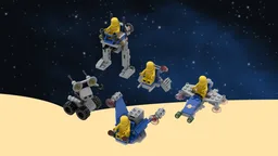 Classic Space Reimagined: Collection 5 - Space Vehicles (1620, 1875, 6828, 1969, 1974) "future"