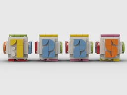 Calendar with KongMing Lock in 2x3 numbers-Colorful