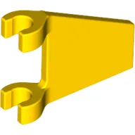 Flag 2 x 2 Trapezoid with Flat Area between Clips / Yellow