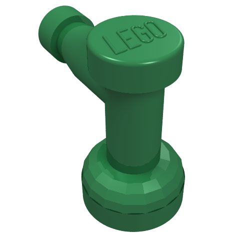 Lego Tap 1 x 1 with Hole in Spout / Green