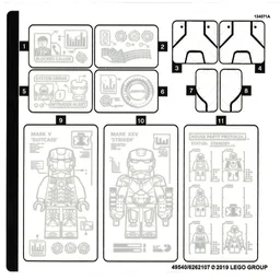 Sticker Sheet for Set 76125-1 / [No Color/Any Color]