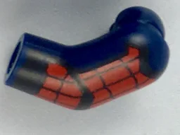 Arm, Left with Black and Red Webbing, Chevron Pattern