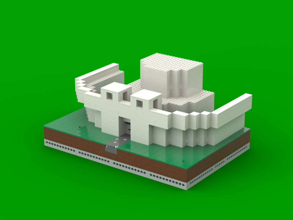 Lego Block-Accurate Cube Game Castle