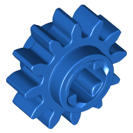 Lego Technic Gear 12 Tooth with Axle Hole / Blue
