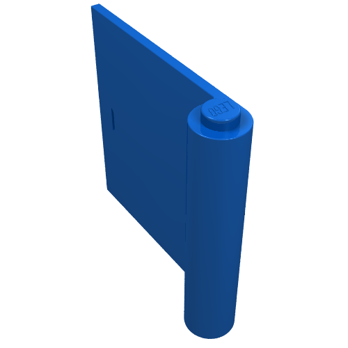 Lego Door 1 x 5 x 4 Left / Blue