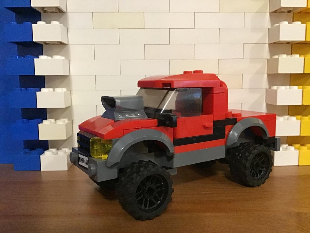 Lego 4x4 Red Minifig Truck