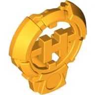 Large Figure Chest Badge with 'H' Hero Factory Logo Design / Bright Light Orange