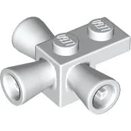 Brick Special 1 x 1 with 3 Speakers / Loudspeakers / Space Positioning Rockets / White