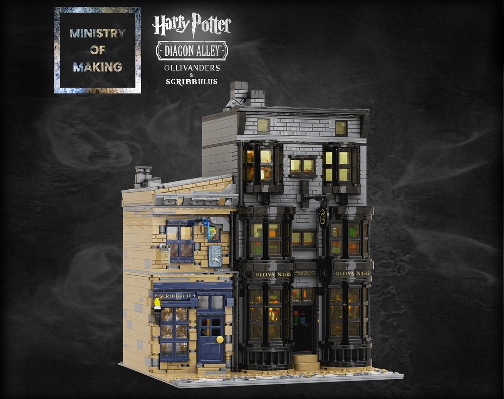 Lego Diagon Alley: Ollivanders & Scribbulus Modular