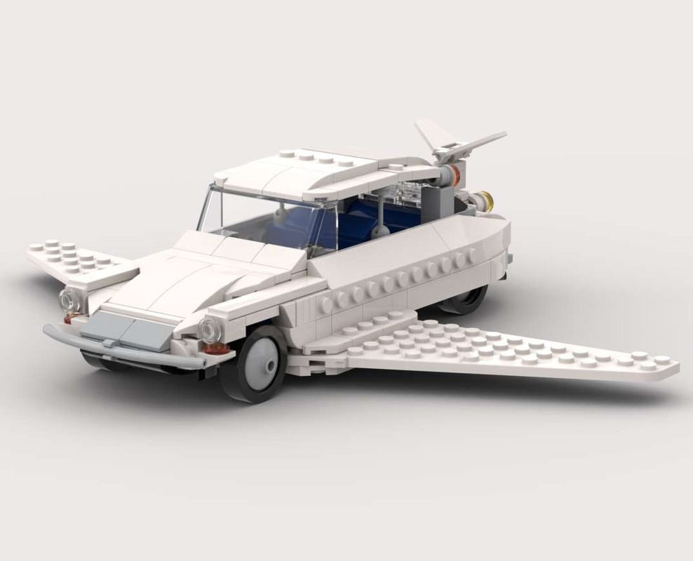 Lego Citroen DS 8-wide - Fantomas the flying car
