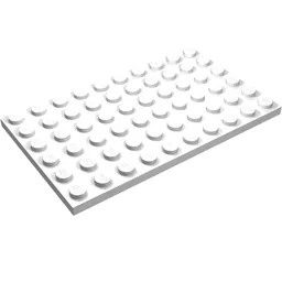 Plate 6 x 10 / White