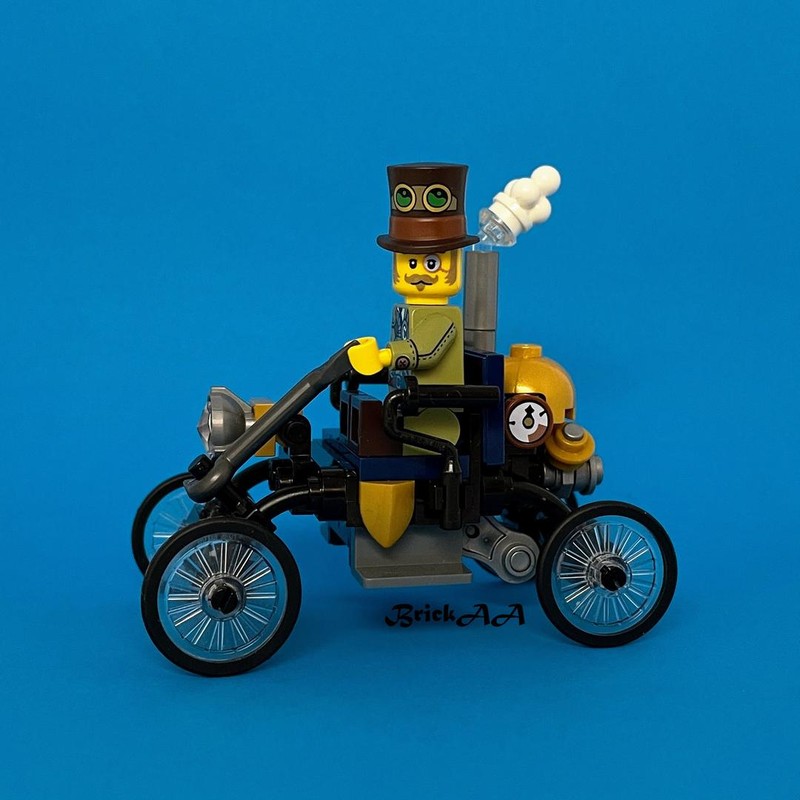 Lego Steampunk inventor's car