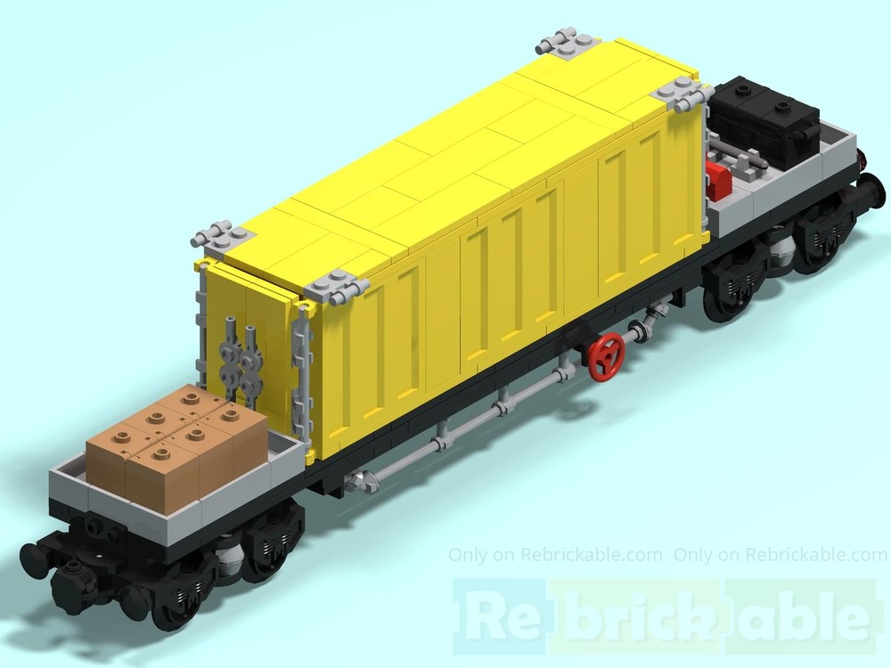 Lego 8W-FC Wagon (8 Wheel-Freight Container Wagon)