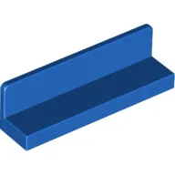 Panel 1 x 4 x 1 with Rounded Corners [Thin Wall] / Blue