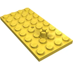 Plate Special 4 x 8 with Trailer Hitch Pin / Yellow