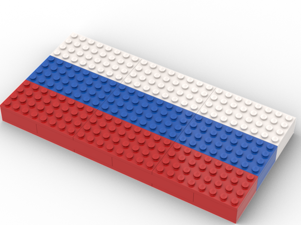 Lego Russia national flag