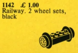 Wheel Bricks with Small Black Train-Wheels