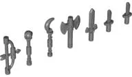 Minifigure, Weapon Pack, Axe, Bow, Knives, Scepters, and Sword, 7 in Bag (Multipack)