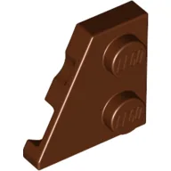 Wedge Plate 2 x 2 Left / Reddish Brown