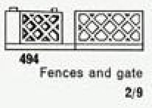 Lego Gates and Fence, White (The Building Toy)