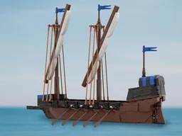 Black Falcon War Galley Without Hull