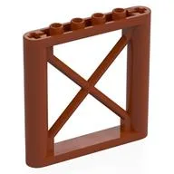 Support 1 x 6 x 5 Girder Rectangular / Dark Orange