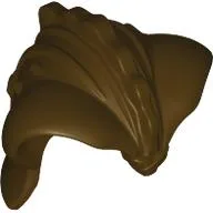 Helmet, Wide Sides, Ornaments Decorations / Dark Brown