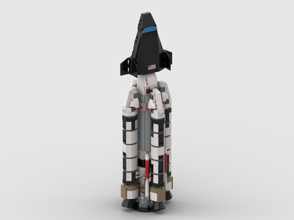 Lego Phoenix SLS A-410 (proposed 1961 USAF LV) at 1:110 scale