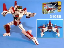 Transformer Vic Viper from LEGO Creator set 31086: Futuristic flyer